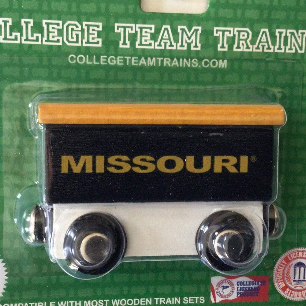 Missouri Tigers Brand New Wooden Toy Train Car NCAA (New)
